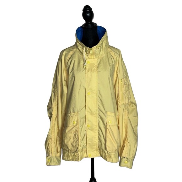 Stefano Mens Track Jacket Size Large Yellow Blue Vintage 80s 90s Windbreaker - Picture 2 of 10